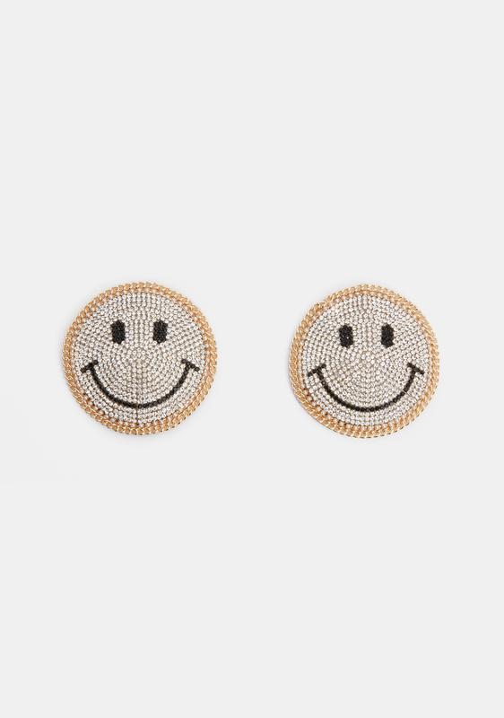 Neva Nude Smiley Face Reusable Rhinestone Pasties Dolls Kill