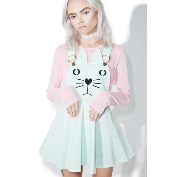 Kawaii Kitten Overall Dress | Dolls Kill