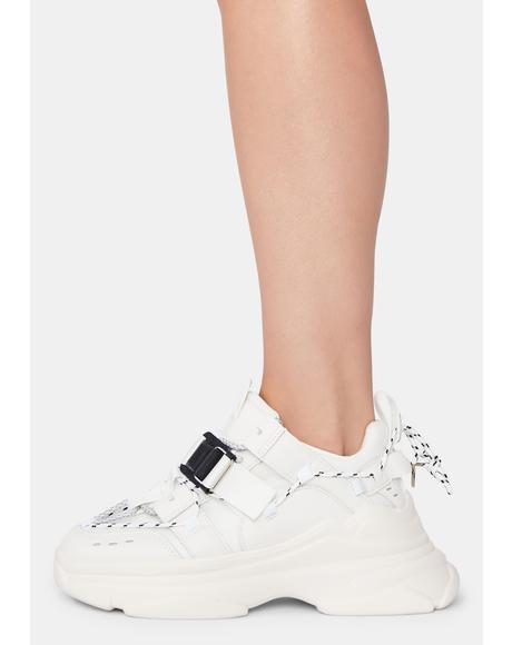 white disruptor ii applique sneakers