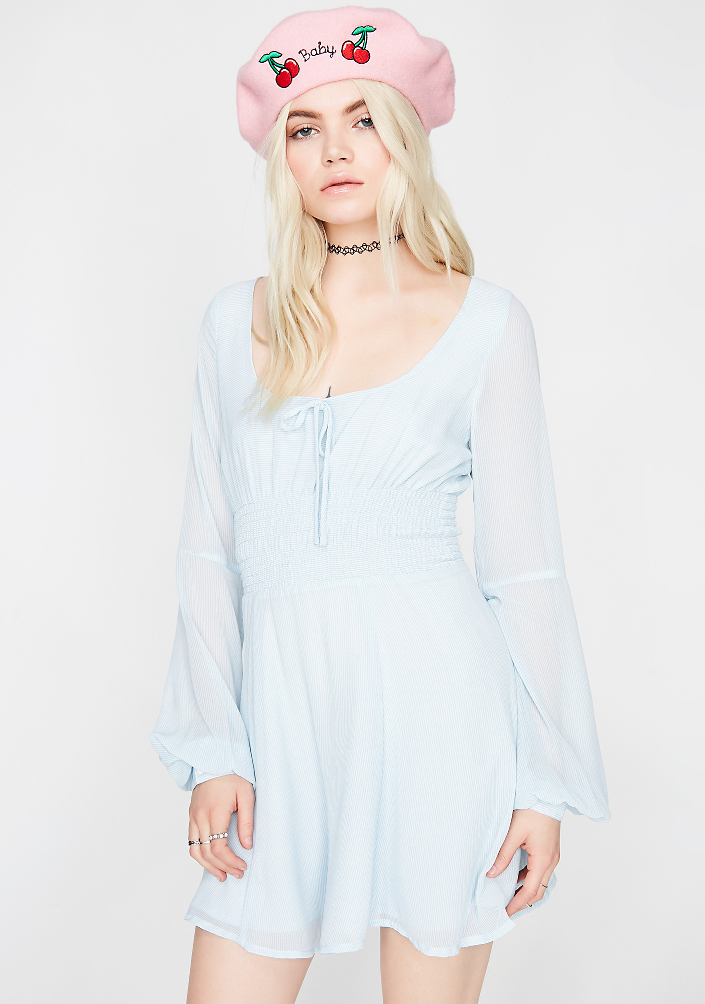 baby doll long sleeve dress