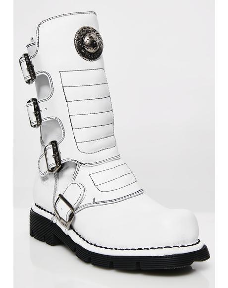 black demonia matte low trinity boots