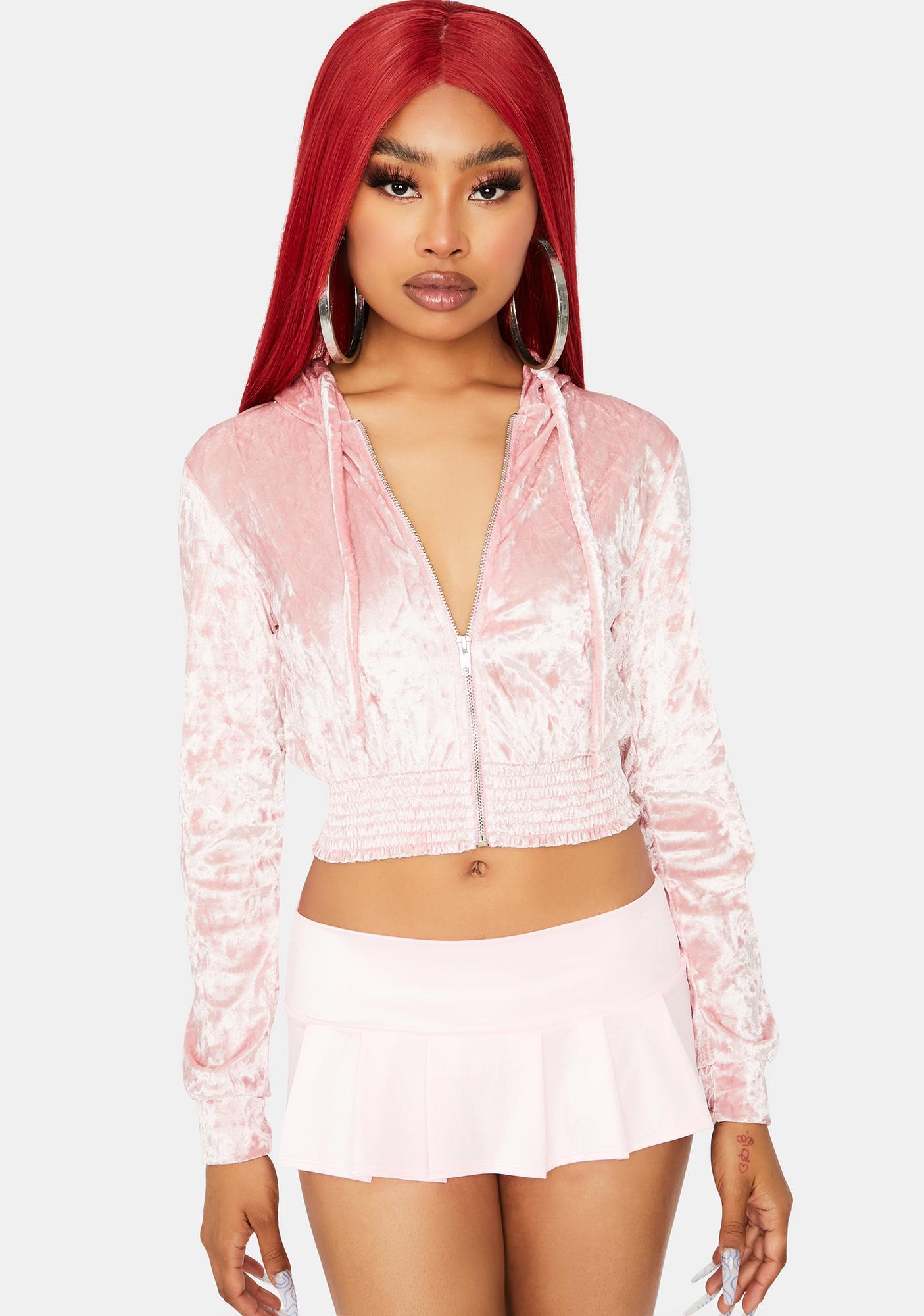 blush zip up hoodie