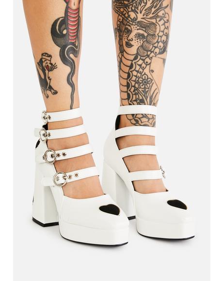 white platform heels dolls kill
