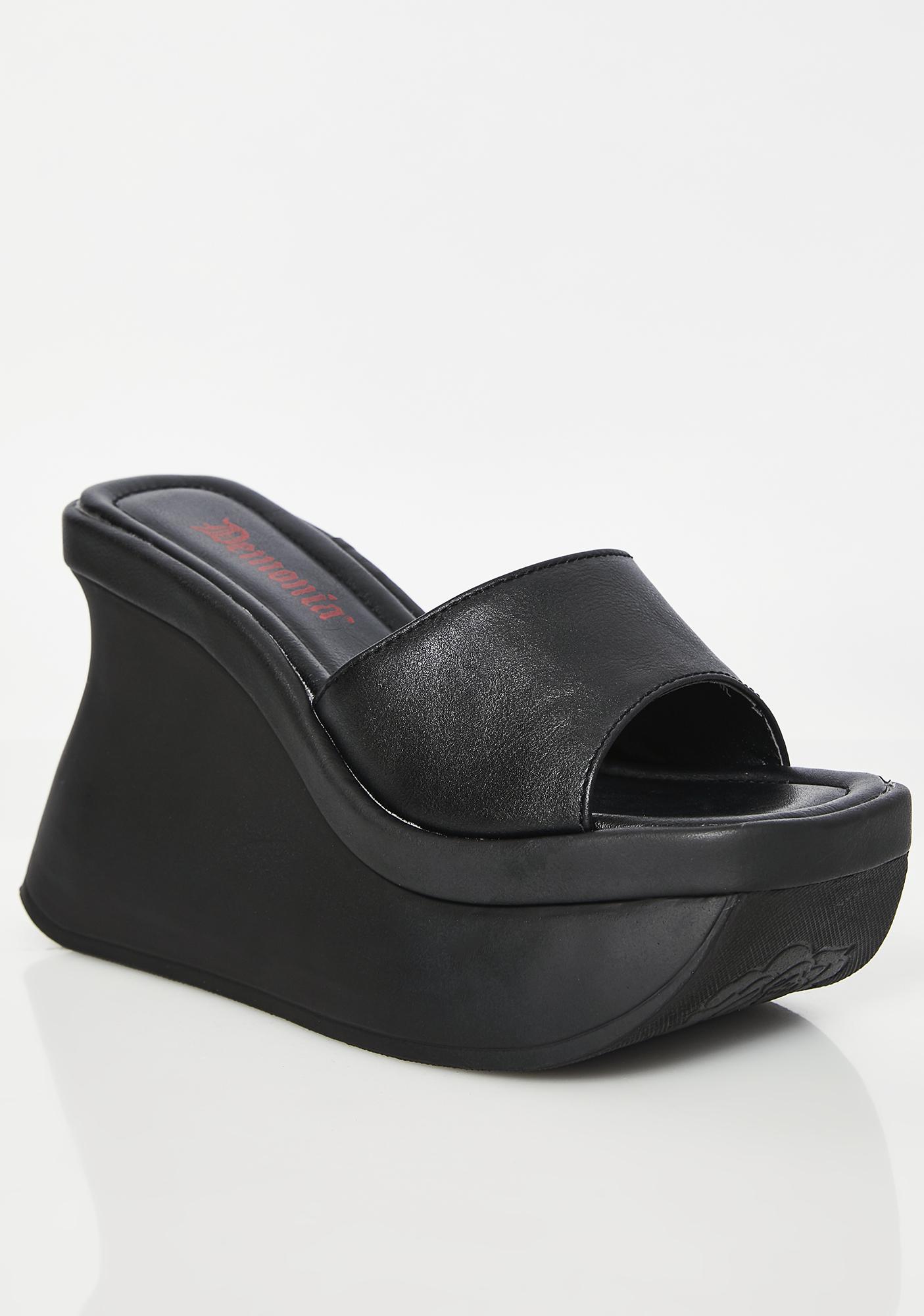 demonia platform sandals