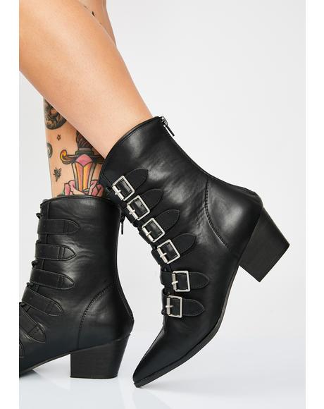 black demonia matte low trinity boots