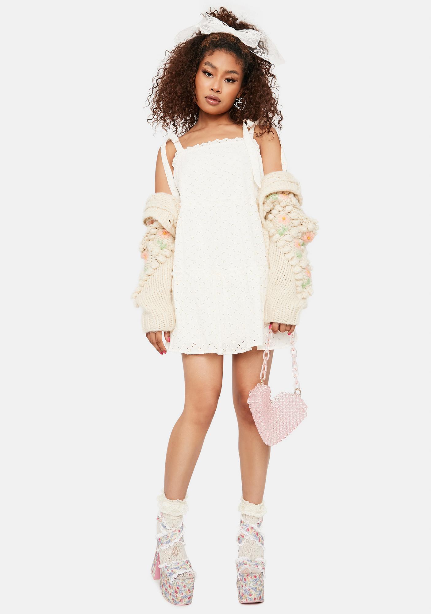 eyelet lizzie babydoll dress