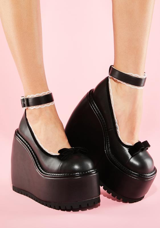 platform wedge mary janes