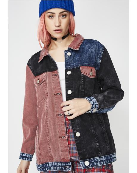 Blocked Caller Denim Jacket