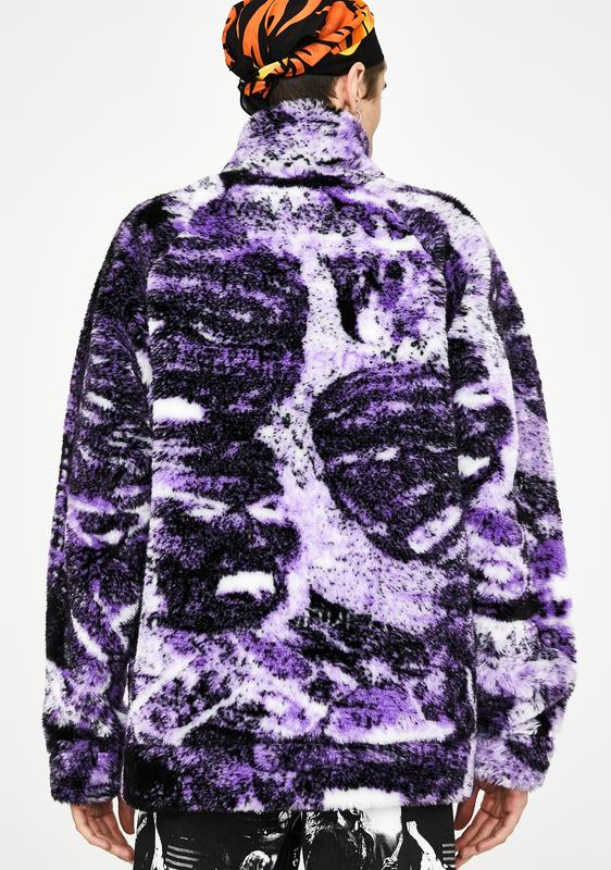 purple borg jacket
