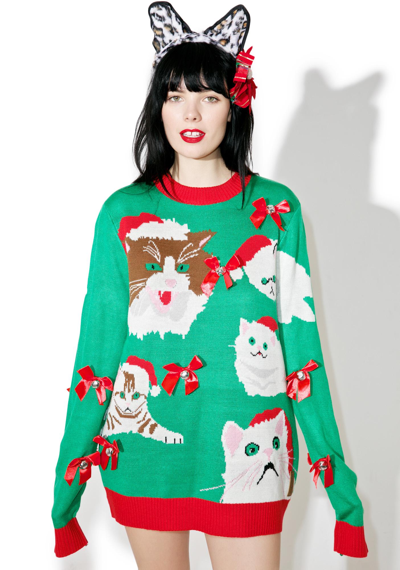 crazy cat sweater