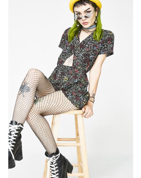 Gloom N Bloom Romper