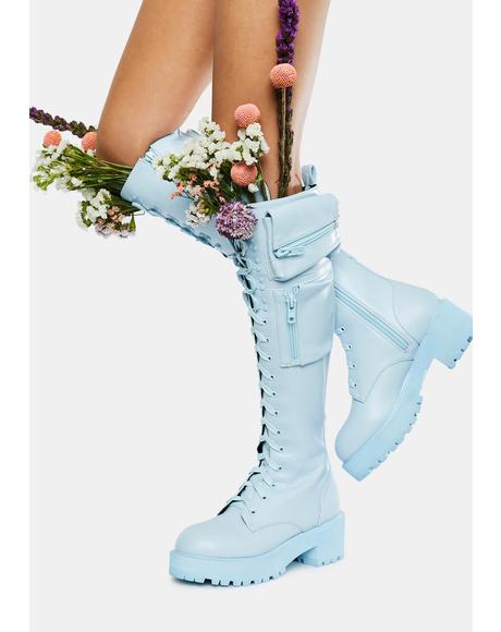 baby blue combat boots