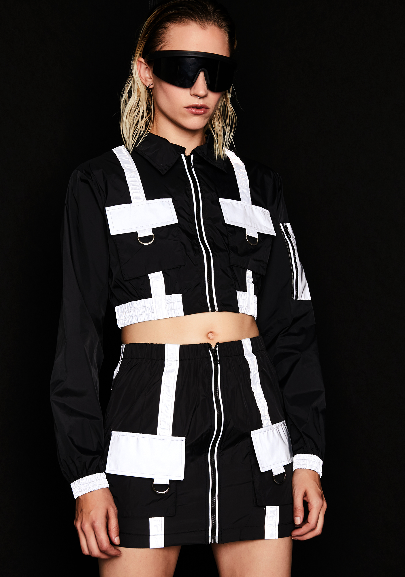 reflective jacket and skirt