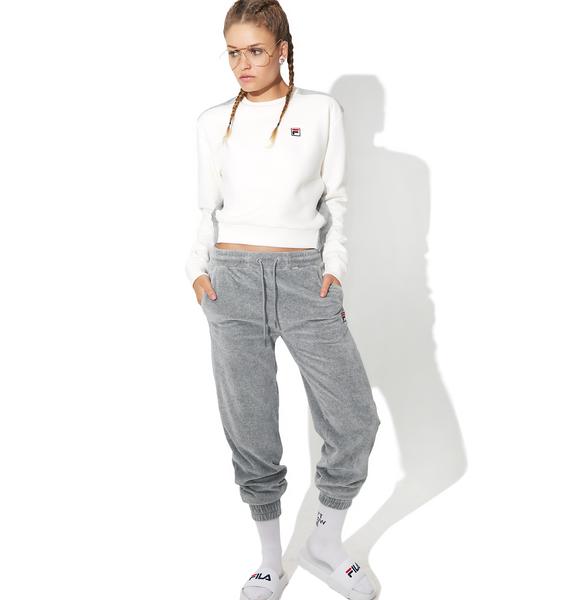 fila velour joggers