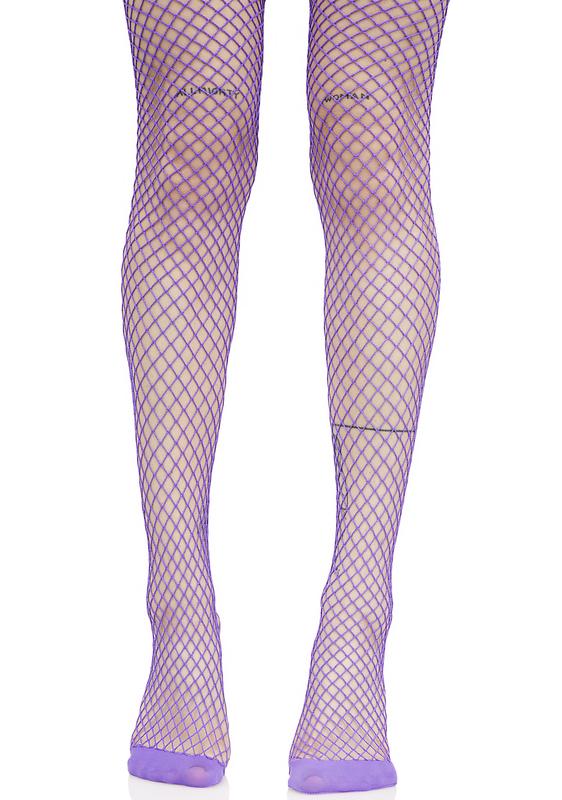 bright purple tights