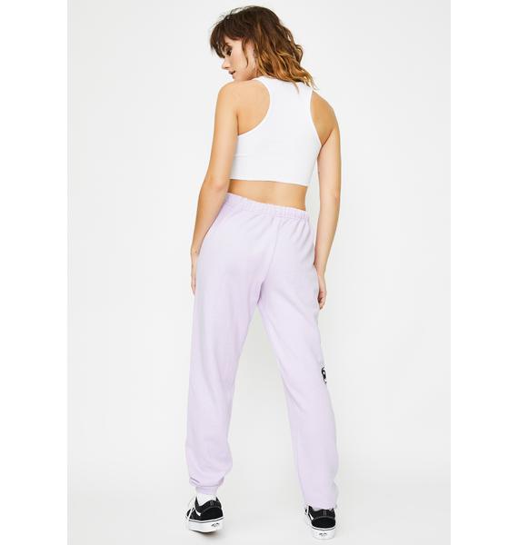 lavender tie dye sweatpants