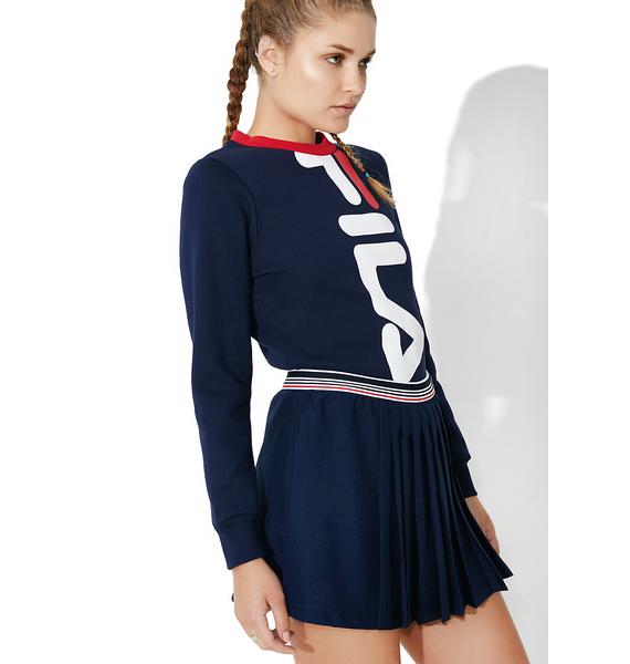 fila cropped sweatshirt