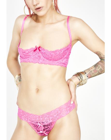 Hot Heart's Desire Lace Bra