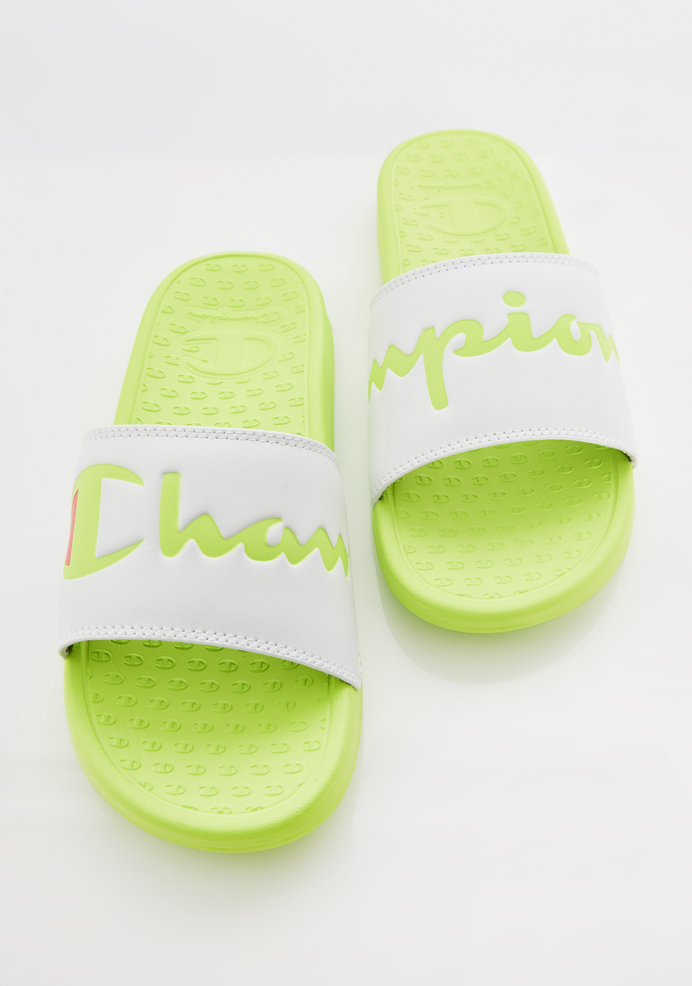 lime green champion slides CEGICAP