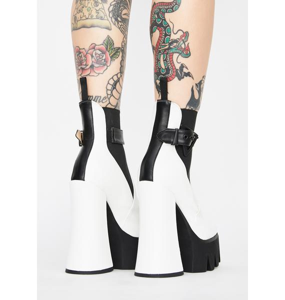 la moda perceptions chunky platform boots