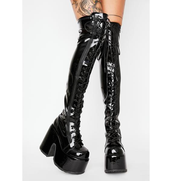 demonia high boots