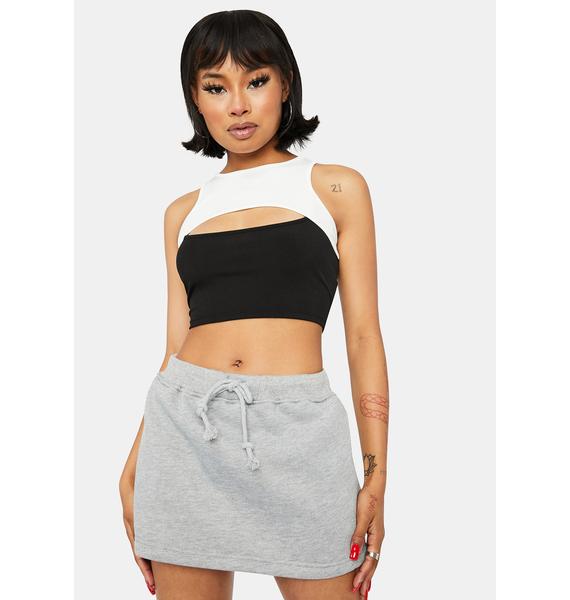 sweat skirt set