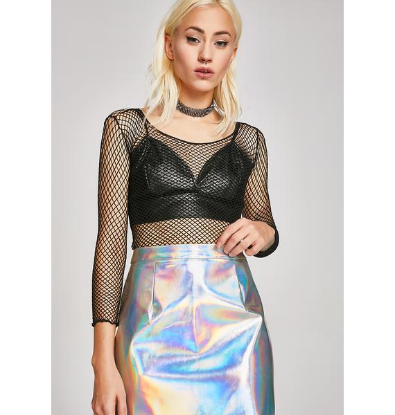 Holographic Mini Skirt Dolls Kill