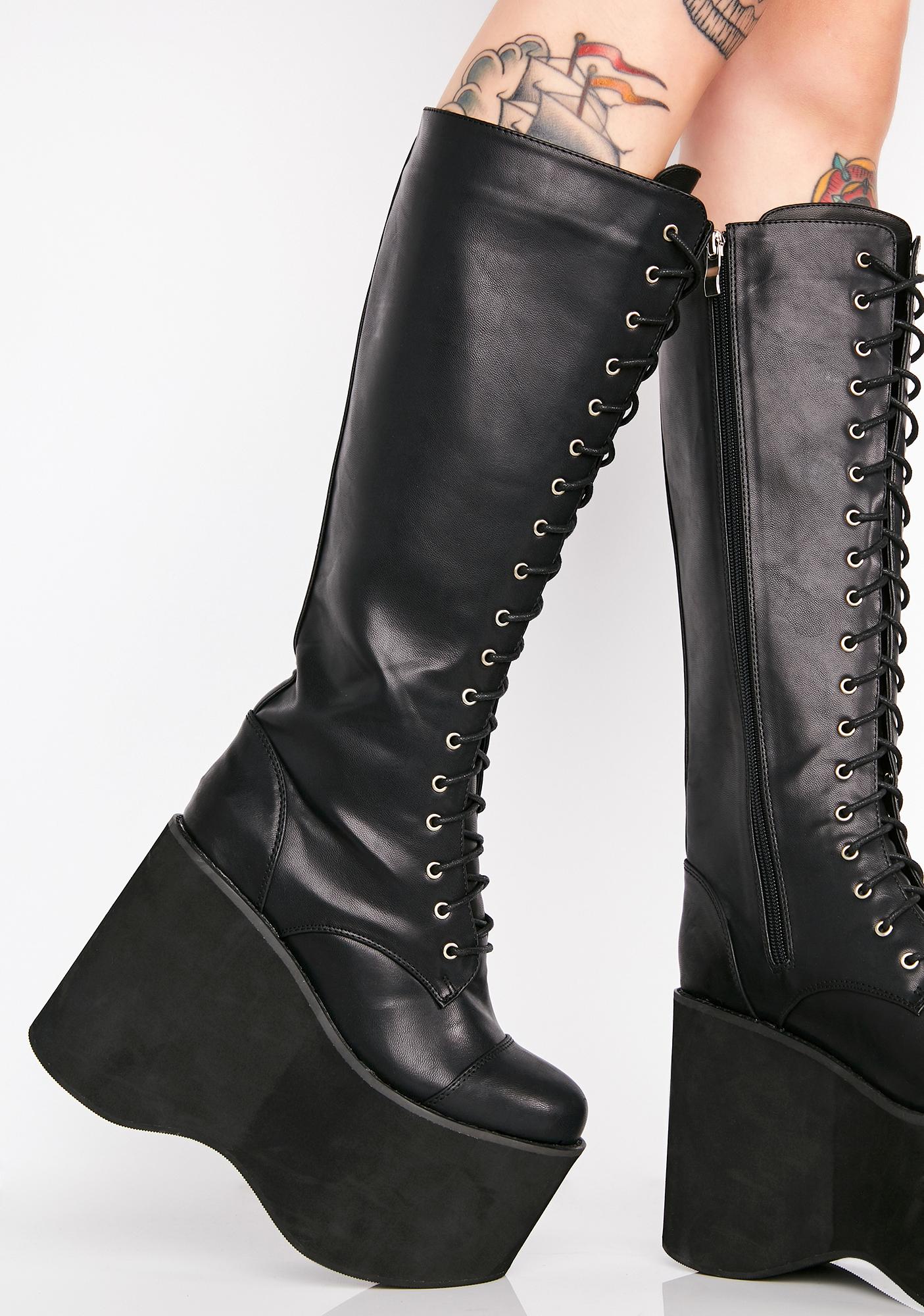 black platform boots dolls kill