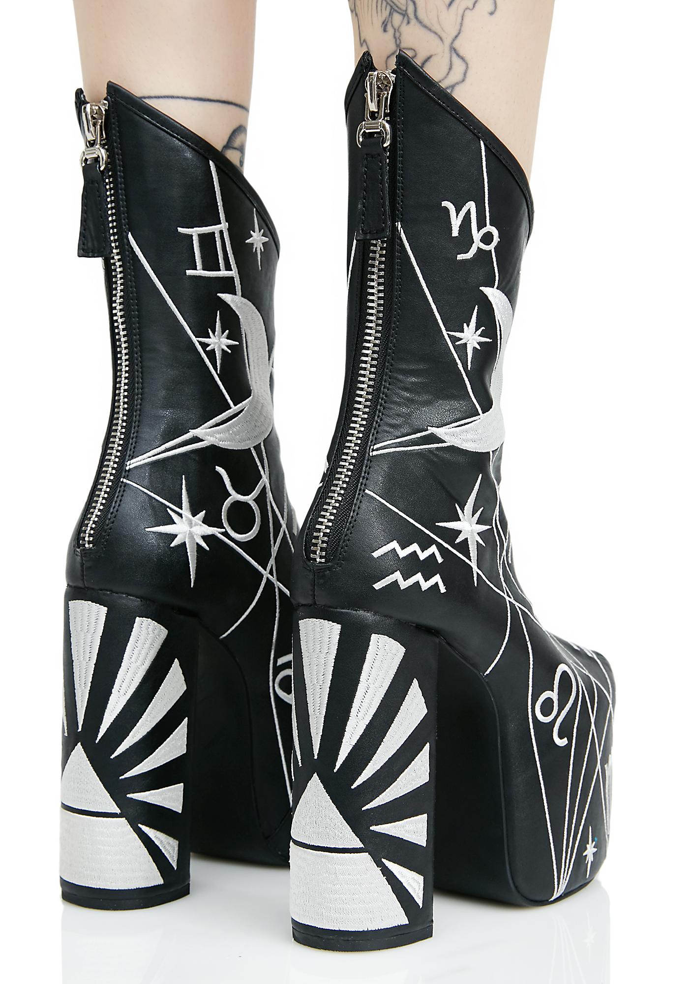 zodiac thigh high boots