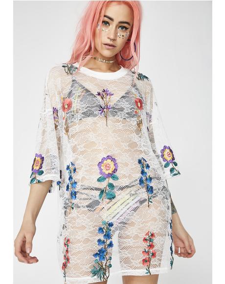 Blooming Babe Sheer Top