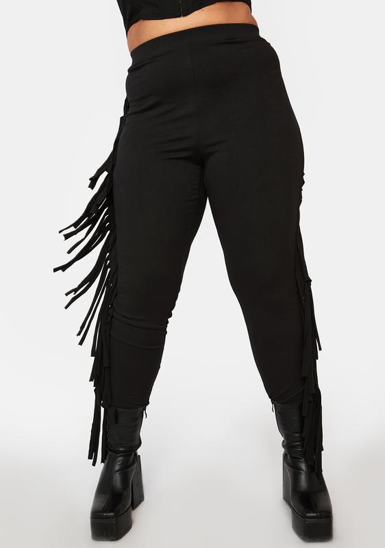 fringe leggings