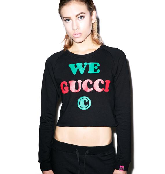 Married to the Mob We Gucci Cropped Crewneck | Dolls Kill