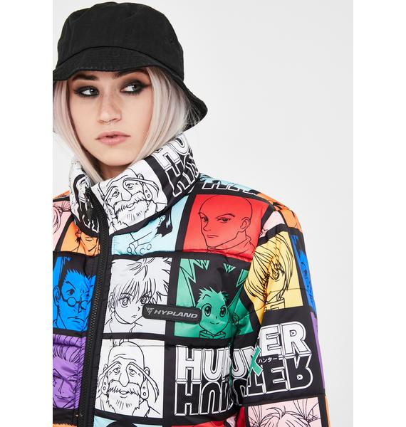Hypland X Hunter X Hunter Puffer Jacket Dolls Kill Hypland X Hunter X Hunter Puffer Jacket Dolls Kill