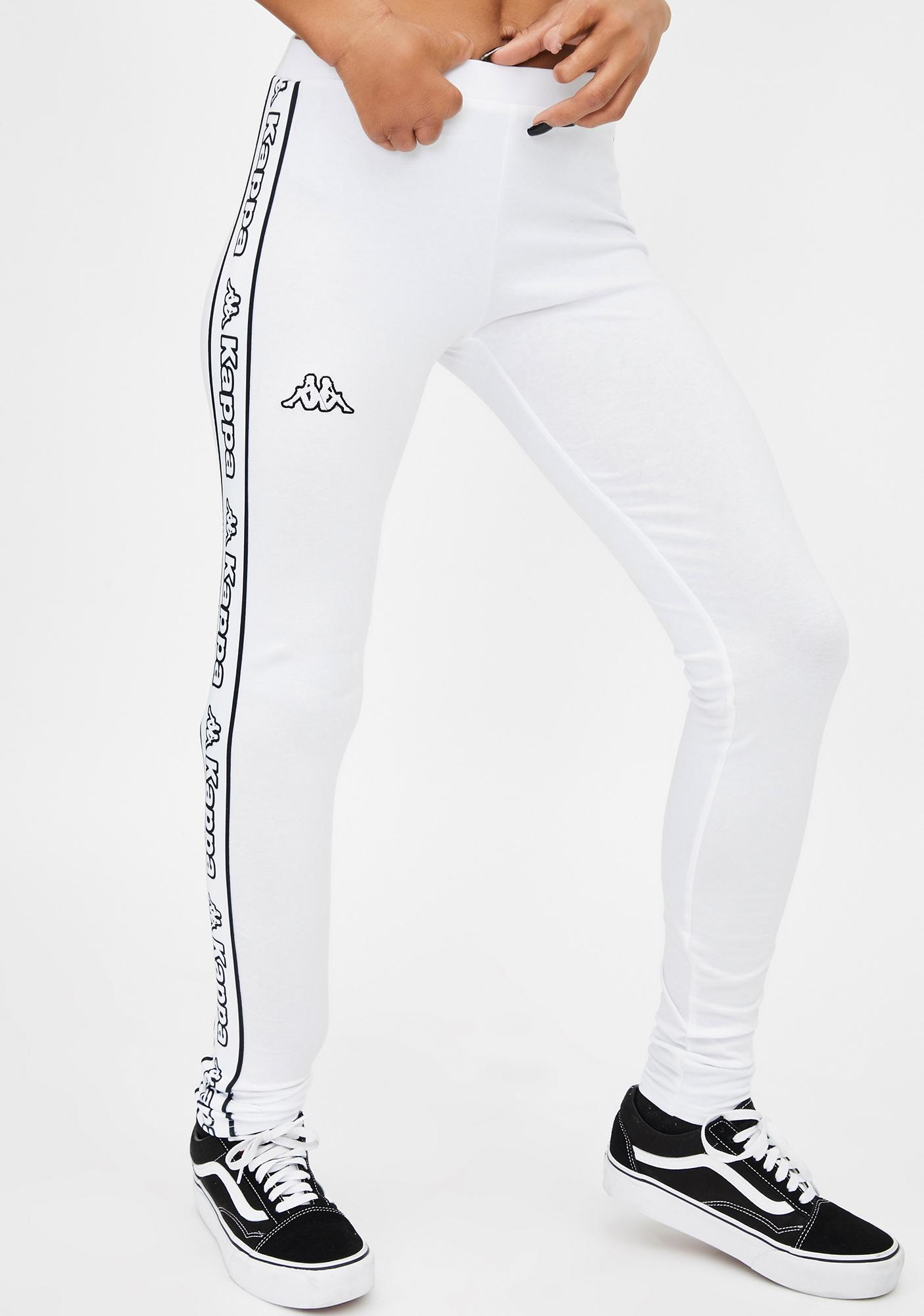 kappa white joggers