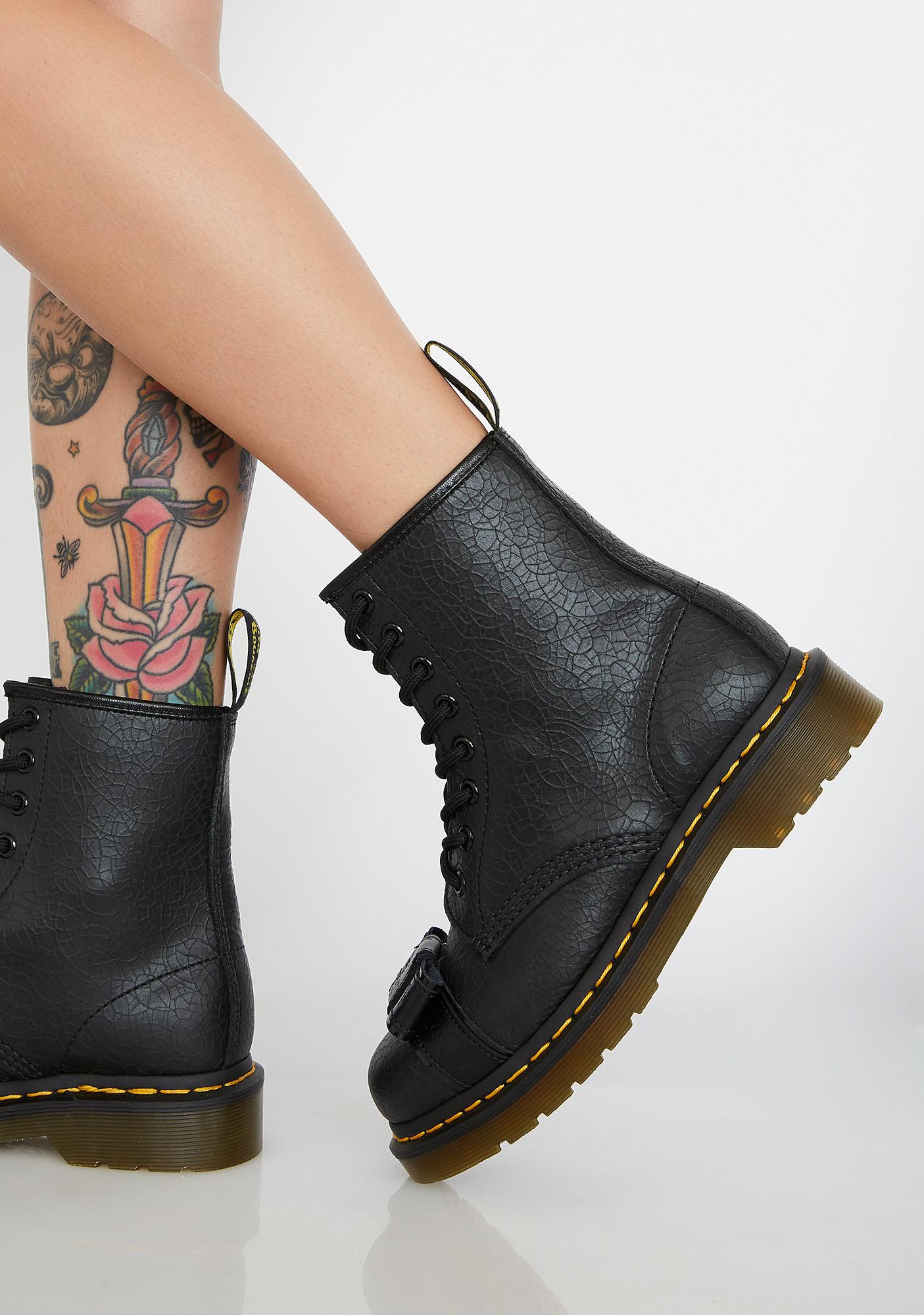 dr martens with bow