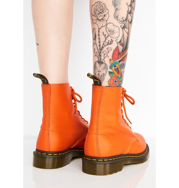 burnt orange dr martens