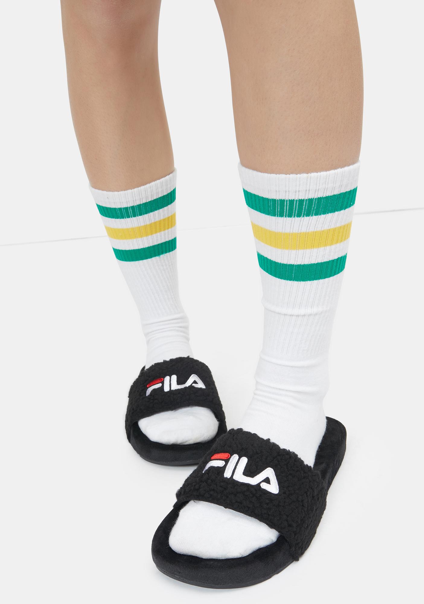 fila fluffy slides