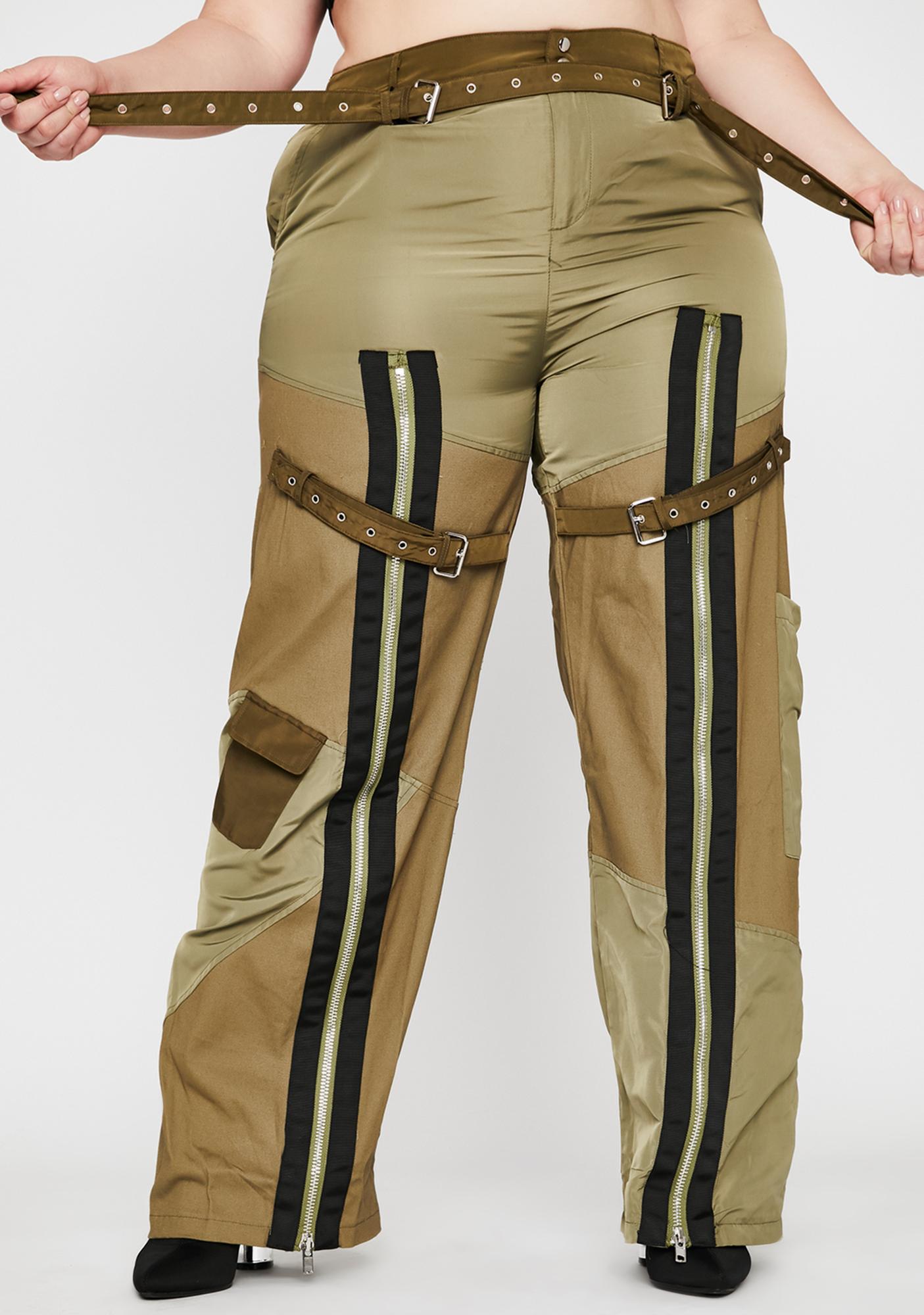 plus size cargo pants with pockets