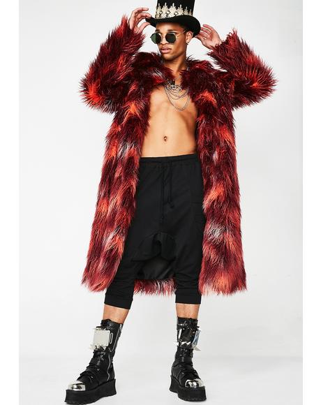 Tripped Out Tycoon Unisexx Fur Coat