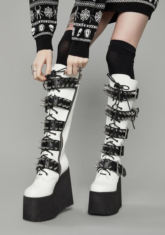 platform spiked boots