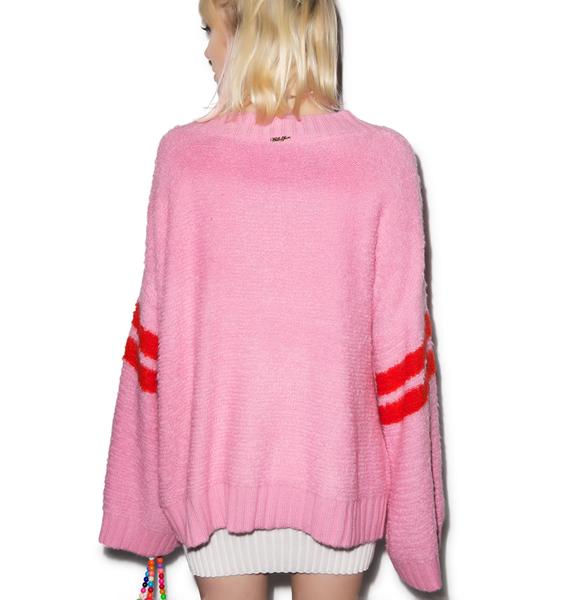 Wildfox Couture Brave Heart Chunky Oversized Sweater | Dolls Kill