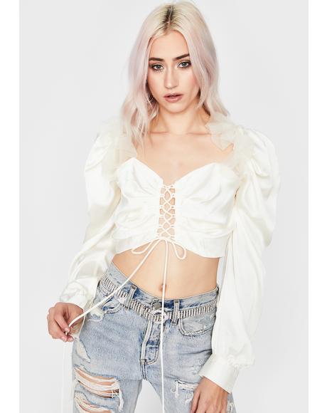 Champagne Fool For You Crop Top