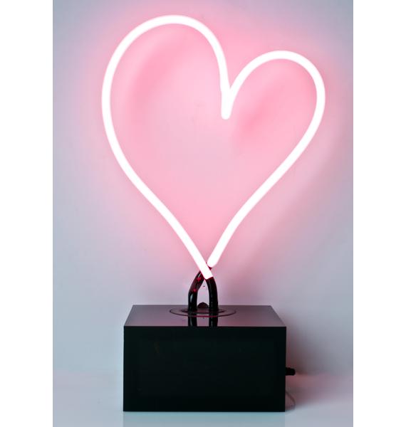 Neon Mfg Heart Neon Light 