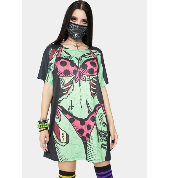 Bikini Body Short Sleeve Halloween Graphic Tee Dolls Kill