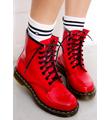 red patent leather dr martens