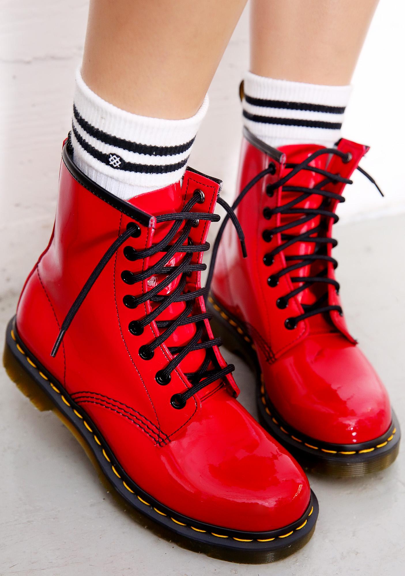 doc martin red boots