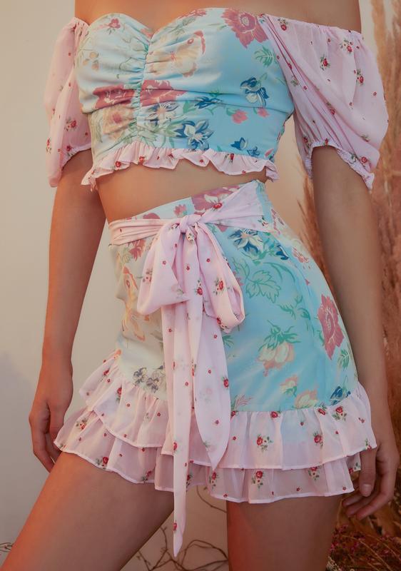 ruffle chiffon