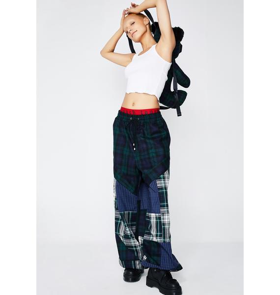 puma plaid pants