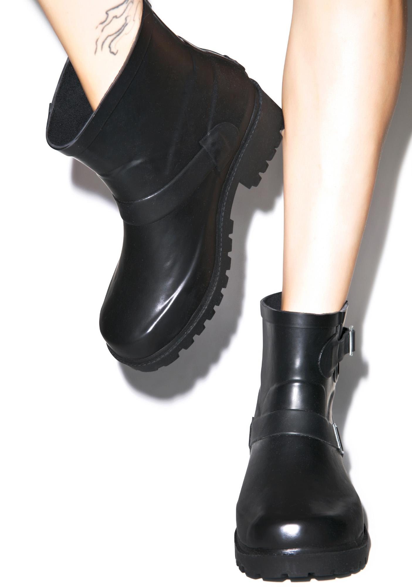 Juju Shoes Jelly Buckled Boots | Dolls Kill