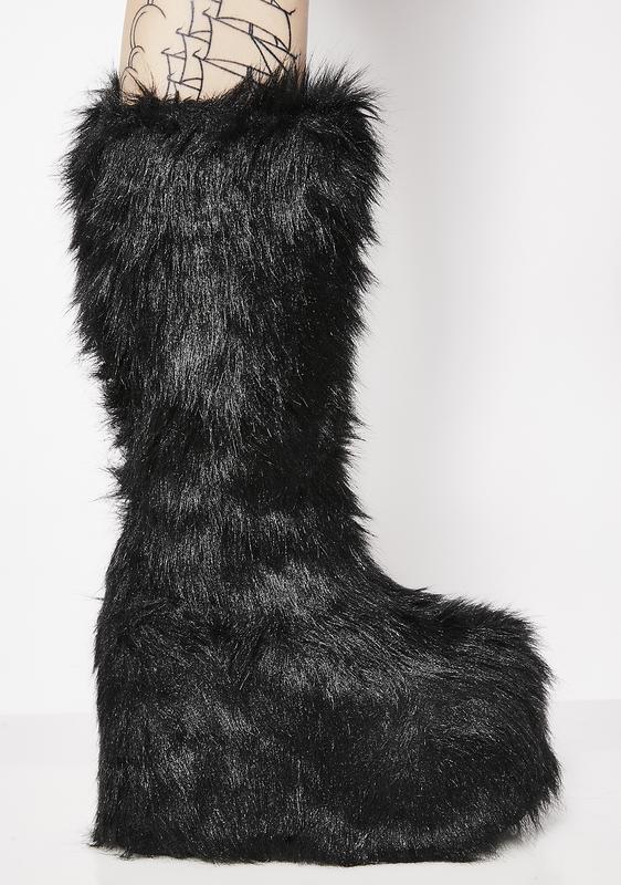 monster fur boots